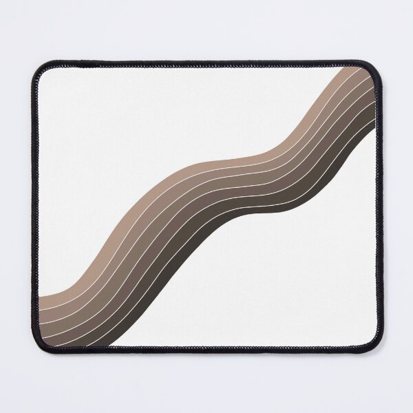 Item preview, Ombre Wave Brown Tones Pattern Line Art  designed and sold by lbestdesigns.