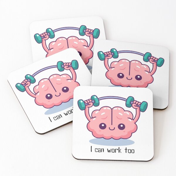Item preview, Illustration of brain lifting weights designed and sold by Psycheclothing.