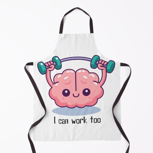 Item preview, Illustration of brain lifting weights designed and sold by Psycheclothing.