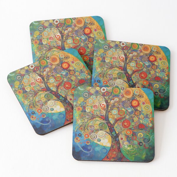 Item preview, Colorful Festivity: Abstract Art Christmas Tree designed and sold by Moisky Art.