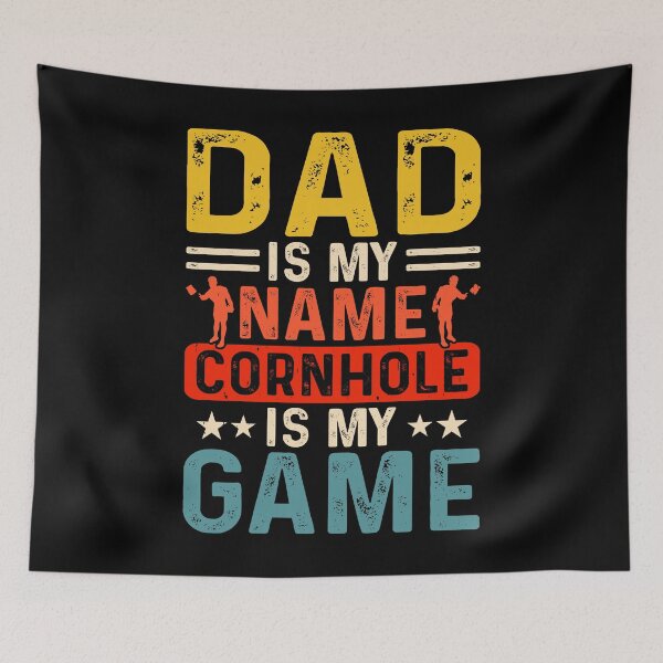 Item preview, Dad Is My Name Cornhole Is My Game Retro Design For Father's Day - Baggo Bean Bag Toss Game - Funny Cornhole Player Vintage designed and sold by naworas.