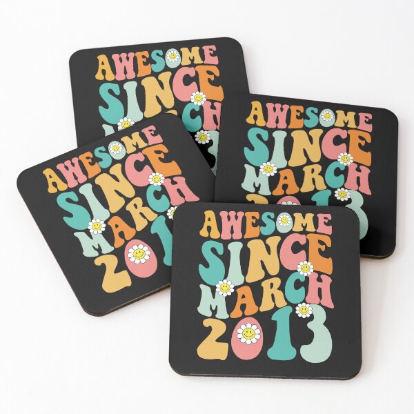 Item preview, Awesome Since March 2013 | Made In 2013 | Retro Groovy Birthday designed and sold by Christina-grich.