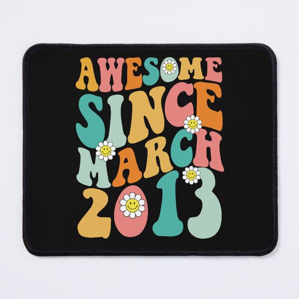 Item preview, Awesome Since March 2013 | Made In 2013 | Retro Groovy Birthday designed and sold by Christina-grich.