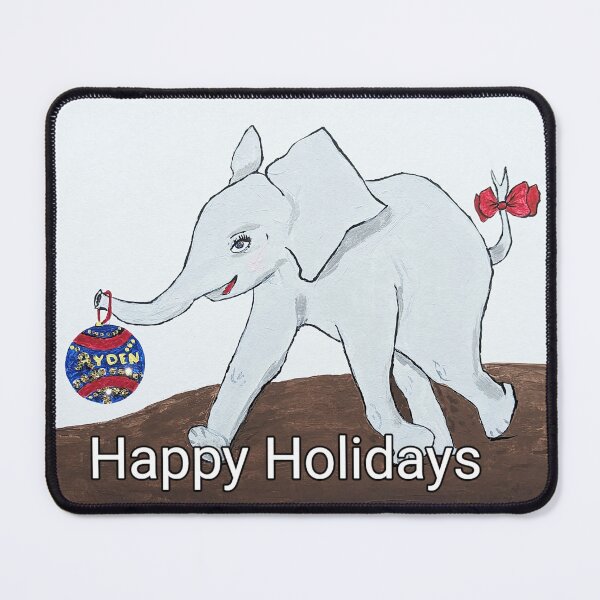 Item preview, Elephant Christmas designed and sold by MoreGoodArt.
