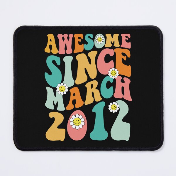 Item preview, Awesome Since March 2012 | Made In 2012 | Retro Groovy Birthday designed and sold by Christina-grich.