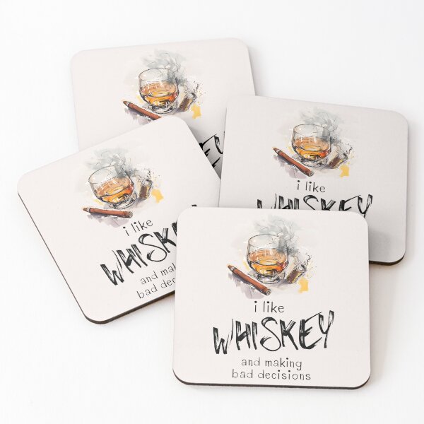Item preview,  I Like Whiskey and Making Bad Decisions- Sip and Joke with Whiskey Generative AI designed and sold by OlfactoART Studio.