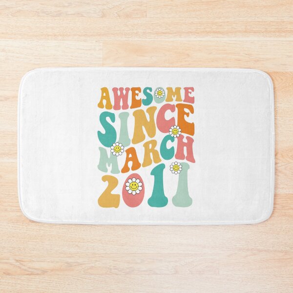 Item preview, Awesome Since March 2011 | Made In 2011 | Retro Groovy Birthday designed and sold by Christina-grich.