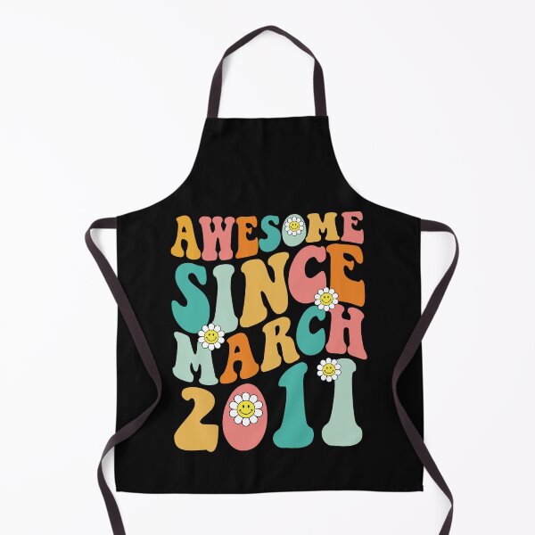 Item preview, Awesome Since March 2011 | Made In 2011 | Retro Groovy Birthday designed and sold by Christina-grich.