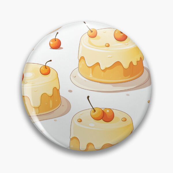 Item preview, Cute custard pudding cake in seamless pattern. designed and sold by Whiteblueshop.