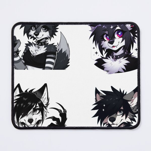 Item preview, Goth Emo Furry Art Sheet designed and sold by Evelyns-Furries.