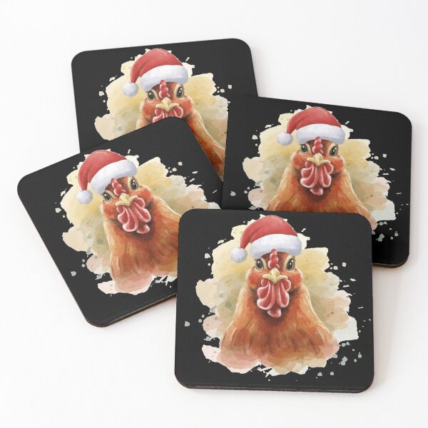 Item preview, Santa Chicken designed and sold by FreshArtFusion.