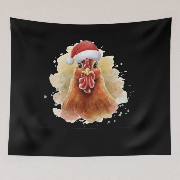 Item preview, Santa Chicken designed and sold by FreshArtFusion.