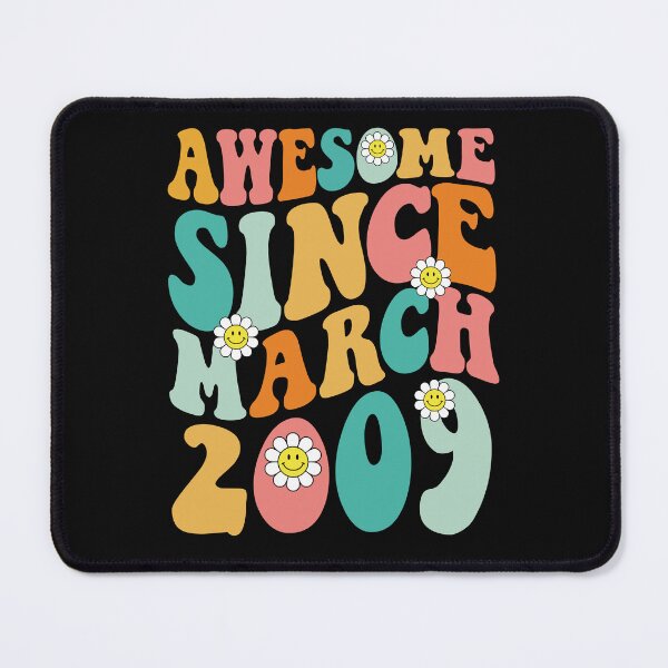 Item preview, Awesome Since March 2009 | Made In 2009 | Retro Groovy Birthday designed and sold by Christina-grich.