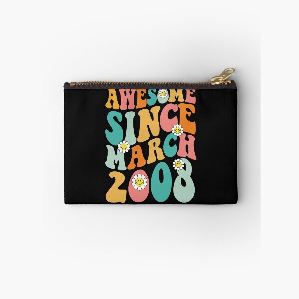 Item preview, Awesome Since March 2008 | Made In 2008 | Retro Groovy Birthday designed and sold by Christina-grich.