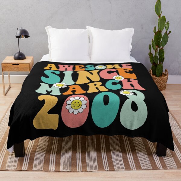 Item preview, Awesome Since March 2008 | Made In 2008 | Retro Groovy Birthday designed and sold by Christina-grich.