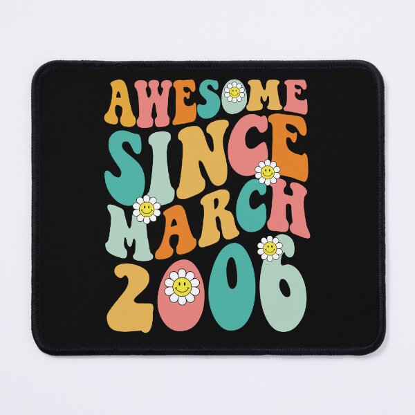 Item preview, Awesome Since March 2006 | Made In 2006 | Retro Groovy Birthday designed and sold by Christina-grich.
