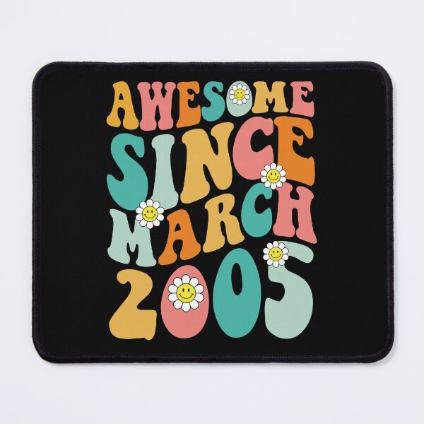Item preview, Awesome Since March 2005 | Made In 2005 | Retro Groovy Birthday designed and sold by Christina-grich.
