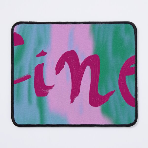 Item preview, FINE pink word art print designed and sold by nataliavandalia.