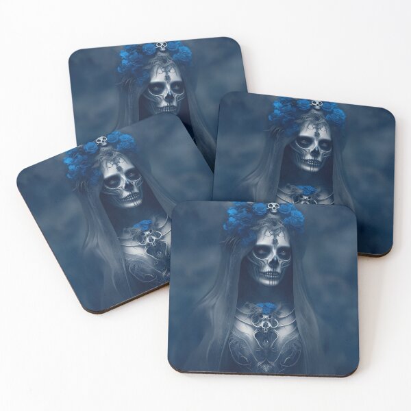 Artikelvorschau, Elegante, wunderschöne La Calavera Catrina, Dame des Jenseits, der elegante Schädel entworfen und verkauft von Fantasymachine.
