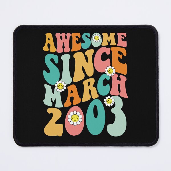 Item preview, Awesome Since March 2003 | Made In 2003 | Retro Groovy Birthday designed and sold by Christina-grich.