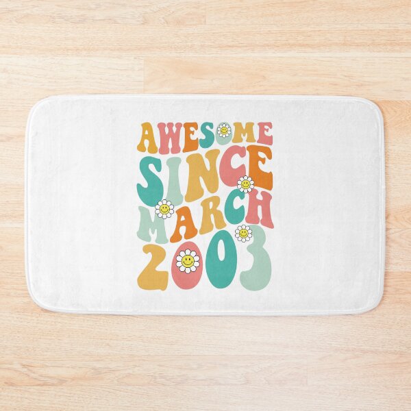 Item preview, Awesome Since March 2003 | Made In 2003 | Retro Groovy Birthday designed and sold by Christina-grich.