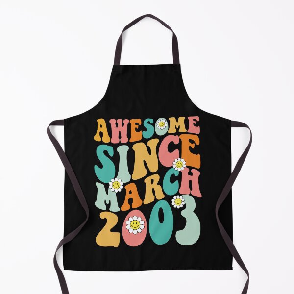 Item preview, Awesome Since March 2003 | Made In 2003 | Retro Groovy Birthday designed and sold by Christina-grich.