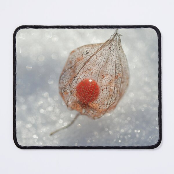 Item preview, Red physalis on white snow designed and sold by olena2552.