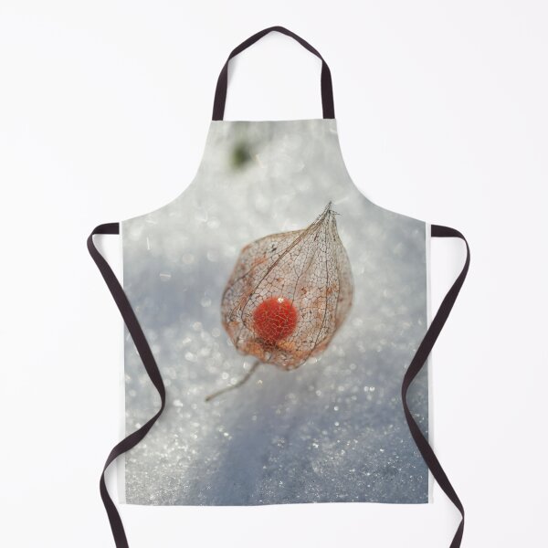 Item preview, Red physalis on white snow designed and sold by olena2552.