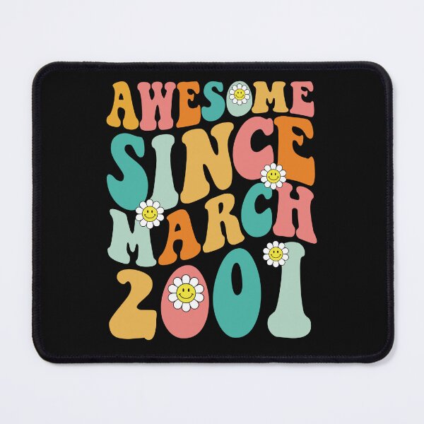 Item preview, Awesome Since March 2001 | Made In 2001 | Retro Groovy Birthday designed and sold by Christina-grich.