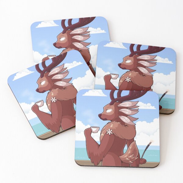 Item preview, Vavacung, Spiritfarer, Gwen (Spiritfarer), White Eyes, Antlers, designed and sold by AbominationShop.