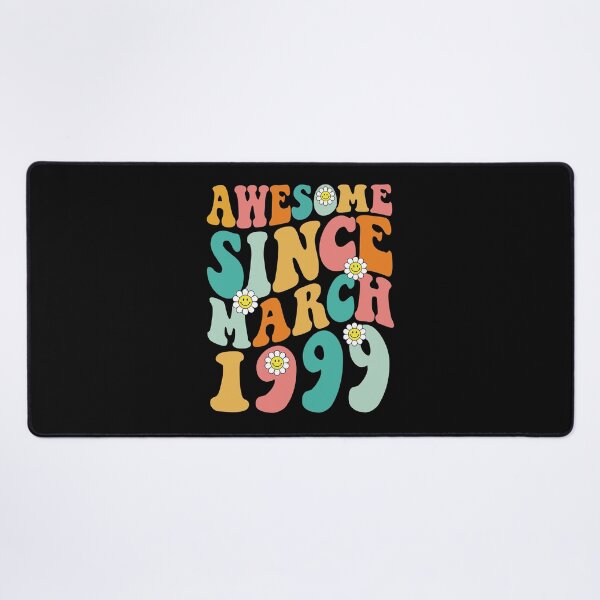 Item preview, Awesome Since March 1999 | Made In 1999 | Retro Groovy Birthday designed and sold by Christina-grich.