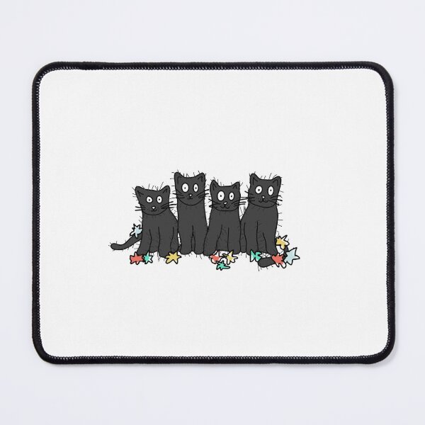 Item preview, 4 little sprite cats with stars designed and sold by may1249.