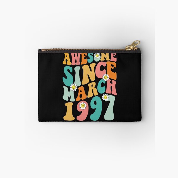 Item preview, Awesome Since March 1997 | Made In 1997 | Retro Groovy Birthday designed and sold by Christina-grich.