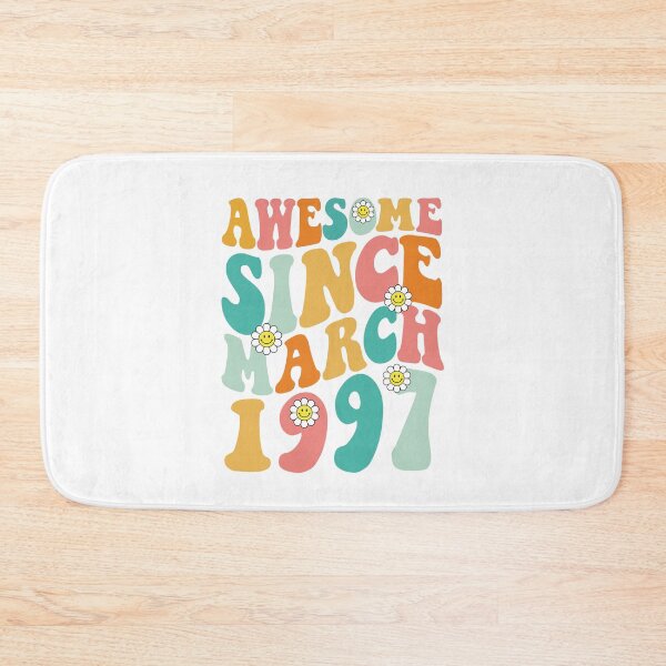 Item preview, Awesome Since March 1997 | Made In 1997 | Retro Groovy Birthday designed and sold by Christina-grich.