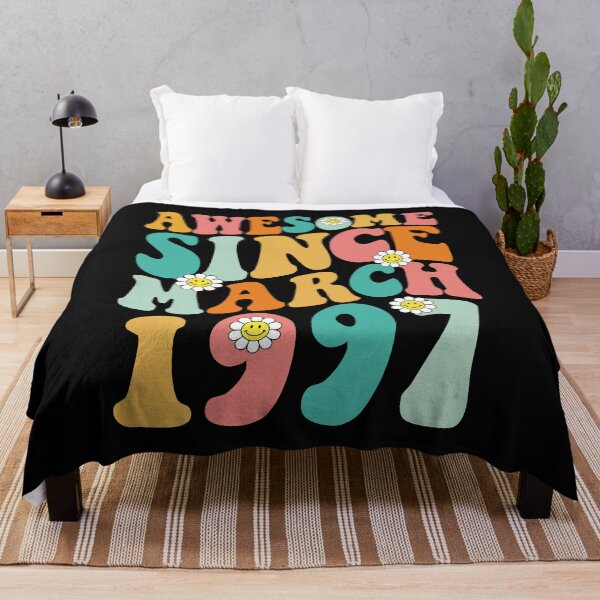 Item preview, Awesome Since March 1997 | Made In 1997 | Retro Groovy Birthday designed and sold by Christina-grich.