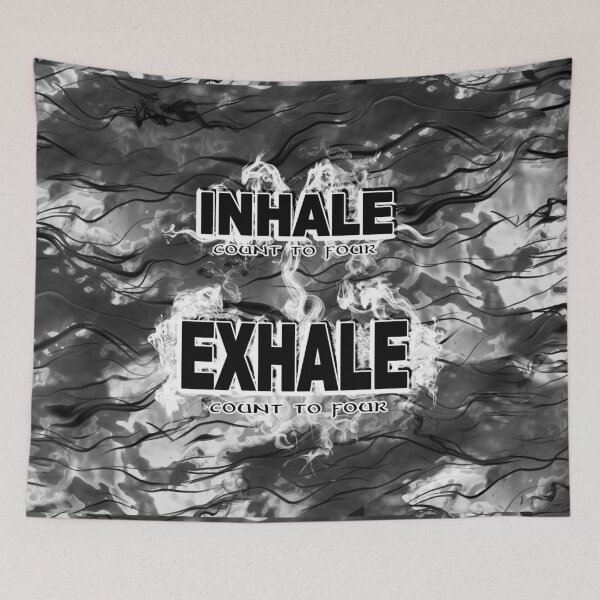 Item preview, Inhale and Exhale Black and White designed and sold by SpiritSeekers.