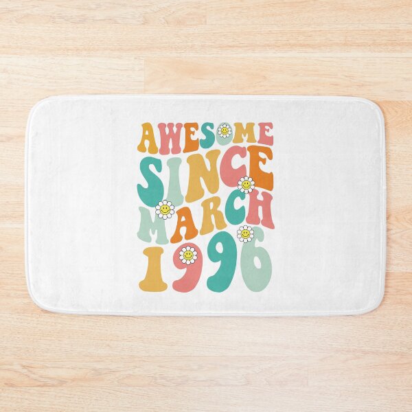 Item preview, Awesome Since March 1996 | Made In 1996 | Retro Groovy Birthday designed and sold by Christina-grich.