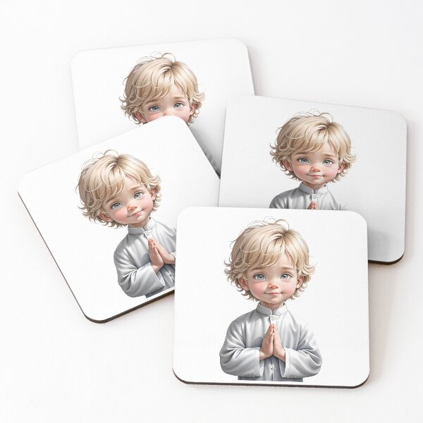 Item preview, Niño rubio orando por comunión lindo niño pequeño momento sagrado designed and sold by artesis.