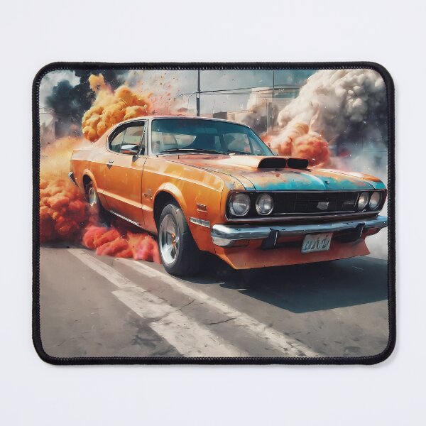 Item preview, Classic Contrasts: Digital Painting that Illuminates the Aesthetic Duality of Old Cars designed and sold by Artedig.