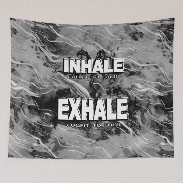 Item preview, Inhale Exhale White and Black designed and sold by SpiritSeekers.