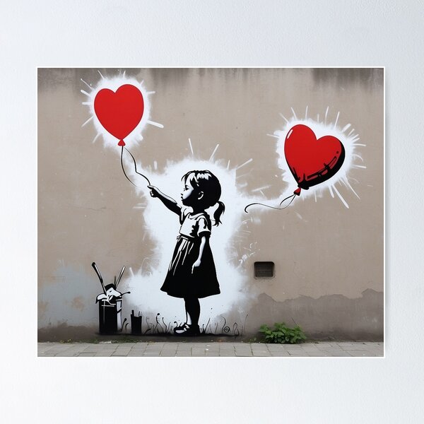 Canvas Painting, Tribute To Art Banksy Monkey Street Graffiti Canvas Print  Wall Art, Follow Your Dreams Animal Canvas Art, For Living Room Office Wall  Decor Home Decoration Framed Ready To Hang Bedroom