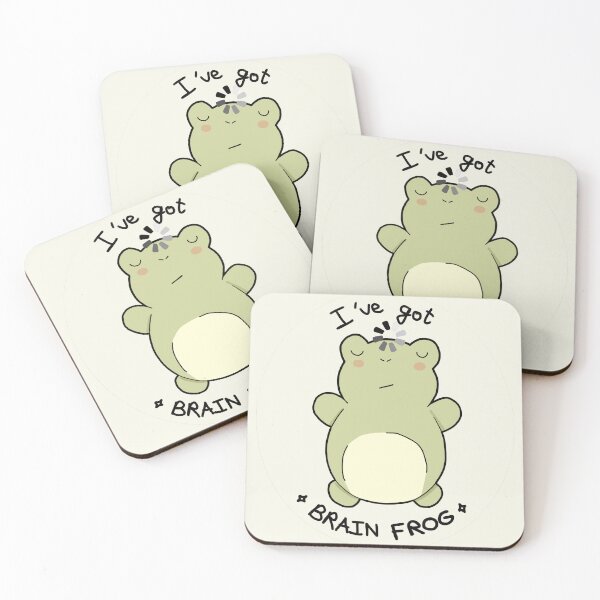 Item preview, Cute funny "brain frog" designed and sold by NeurodiverseTea.
