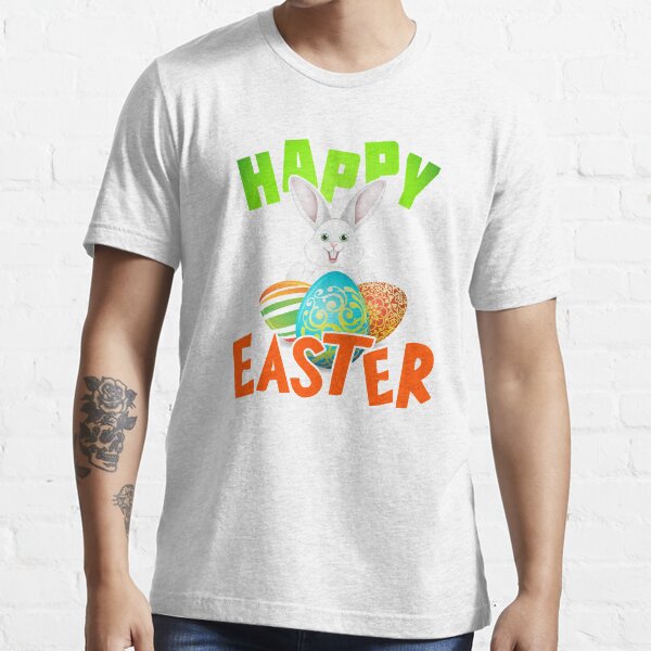 Item preview, Happy Easter Design with Bunny and Eggs designed and sold by -WaD-.