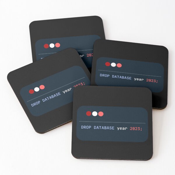 Item preview, DROP DATABASE year2023; Programming Joke For New Year 2024 designed and sold by Redstrawberry13.