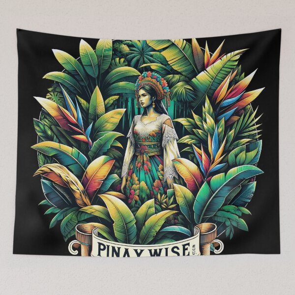 Artikelvorschau, Pinay Wise „Filipina in Blumen M7“ | Philippinen | Philippinisch | Pinoy | Pinay | Tagalog | Retro entworfen und verkauft von PinayWise.