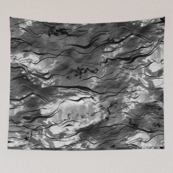 Item preview, Black and White Smokey Cloud Background designed and sold by SpiritSeekers.