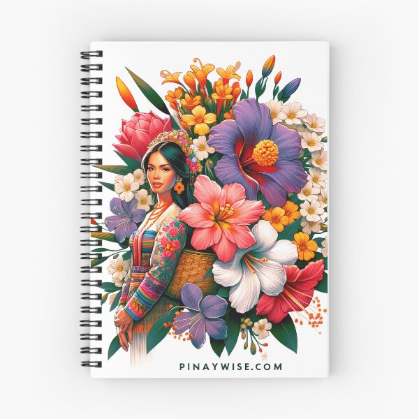 Artikelvorschau, Pinay Wise „Filipina in Blumen F3“ | Philippinen | Philippinisch | Pinoy | Pinay | Tagalog | Retro entworfen und verkauft von PinayWise.