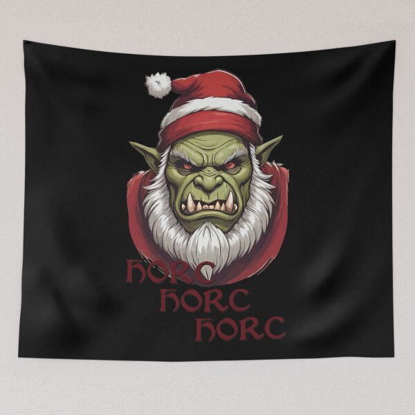 Item preview, Gruff Greetings - Orc Santa Claus designed and sold by StonebridgeArt.
