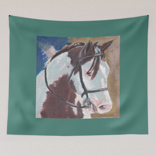 Item preview, Pinto paint horse equestrian art designed and sold by CrittersByLola.