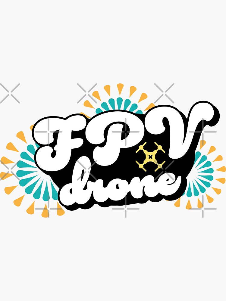 Thumbnail 3 of 3, Sticker, FPV Drone designed and sold by Teesamust.